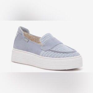 Roxy Women's Sheilahh Woven Platform Slip-On loafer style Sneaker